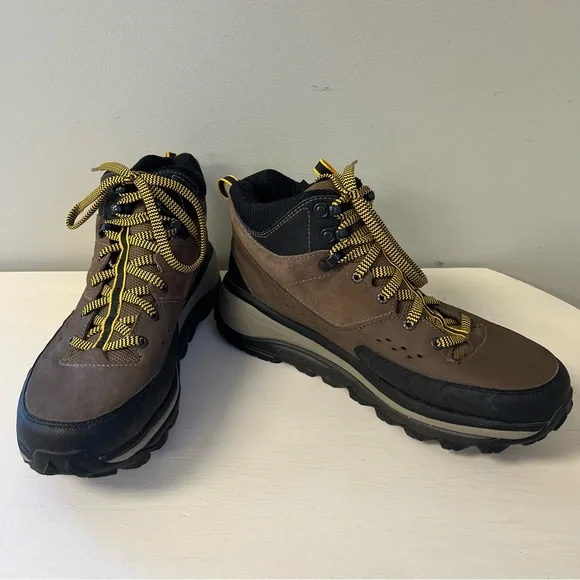 HOKA One One Men’s TOR SUMMIT MID WP BROWN / GOLDEN ROD Hiking Trail BOOTS 10.5 - Picture 6 of 12
